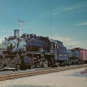 Railroad Postcard Canadian Pacific 972 Locomotive Steam Train Audio Visual RP912 Unique Gift