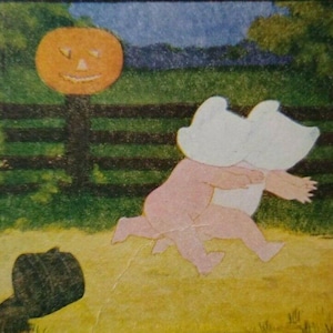 ハロウィーンポストカード J I オースティン 子供 ボギーマン オリジナル 分割なし アンティーク ユニーク ギフト