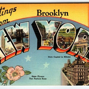 Vintage Postcards Brooklyn Ny - Etsy