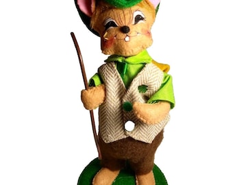ANNALEE Irish St Patrick's Day Dressed Mouse Doll 9" Christmas Gift Idea