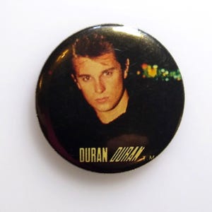 Duran Duran Roger Taylor Vintage 1983 Badge Button Pin Pop Rock New Wave Band