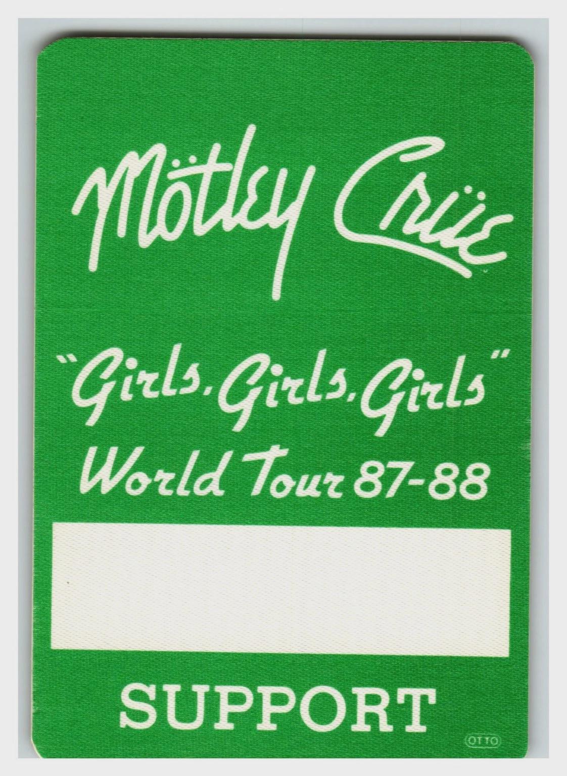 Vintage Motley Crue Backstage Pass - Etsy