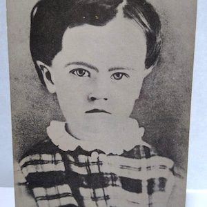 Thomas Edison als Kind Postkarte Vintage Marion Press unbenutzte viktorianische Kleidung einzigartiges Geschenk