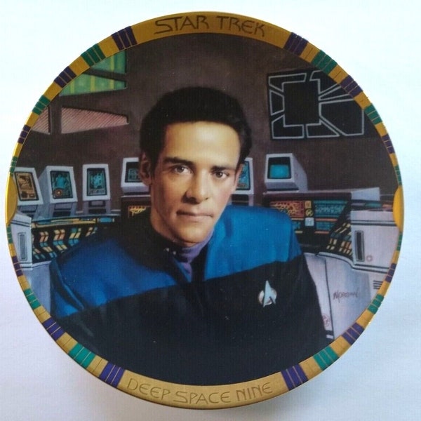 Star Trek Collectors Plate Doctor Julian Bashlr Deep Nine Collection Hamilton 94 Unique Gift