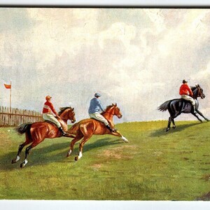 Carte postale Raphael Tuck, course hippique, course de chevaux, course de chevaux 6670