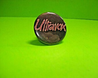 Vintage Ultravox Pin Badge - 1980s New Wave Synth-Pop