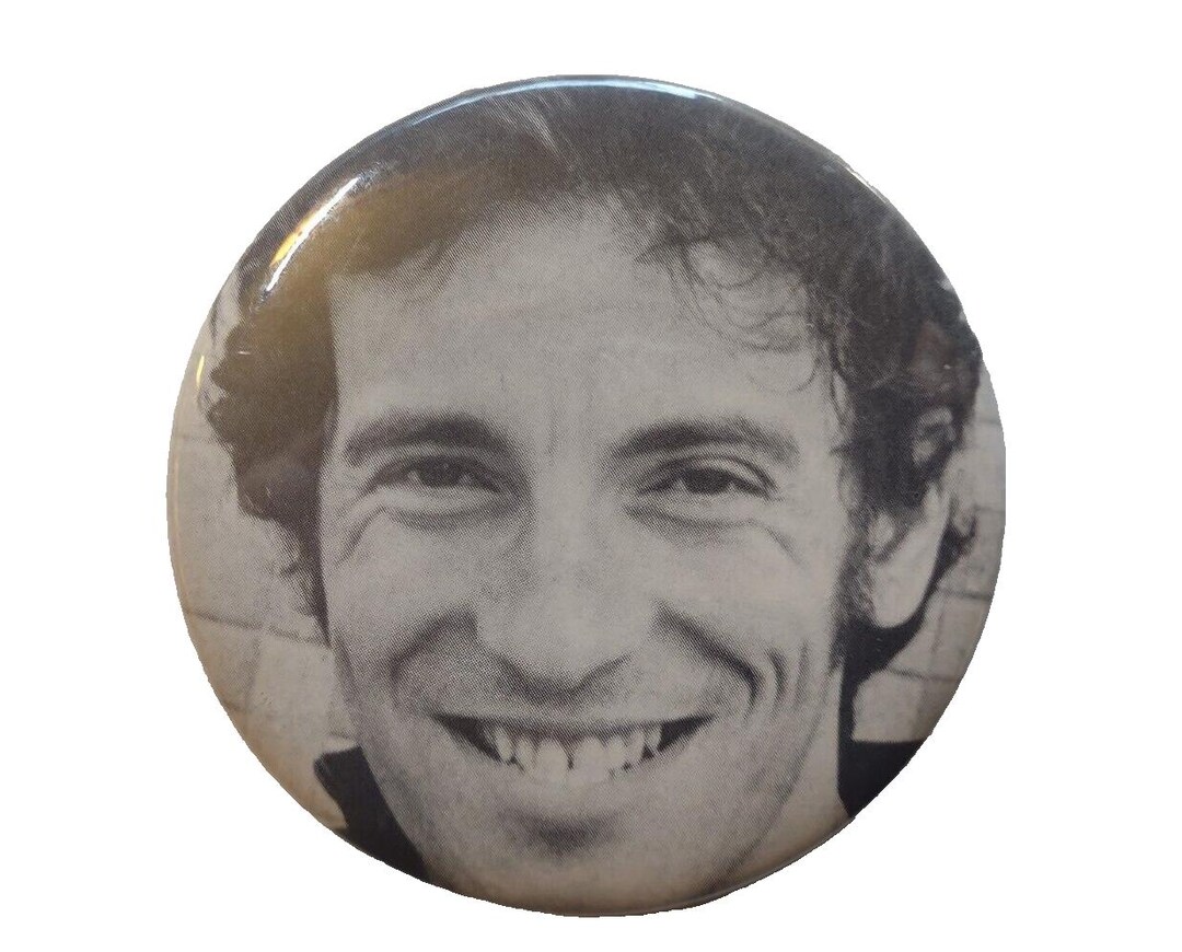 Vintage Bruce Springsteen Pinback Button, Oversized 3