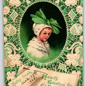 Ellen Clapsaddle, carte postale de la Saint-Patrick, série 1249 signée, cadeau unique