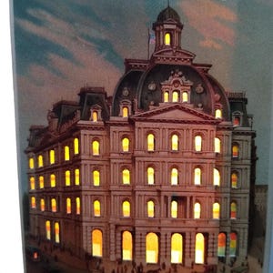 Hold To Light Postkarte New York Post Office J Koehler 1504 L Trolleys Mond Pferd Einzigartiges Geschenk