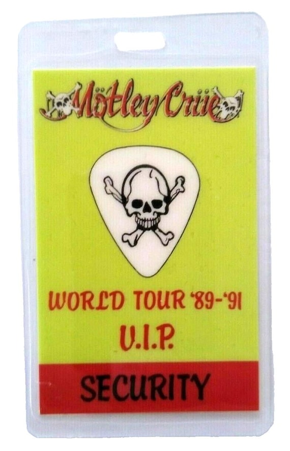 Motley Crue Dr. Feelgood 1989 VIP Backstage Pass Original Rock