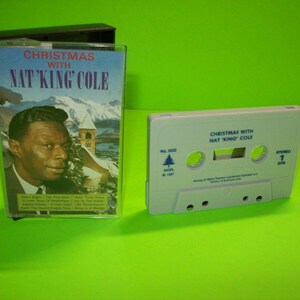 Nat &#39;King&#39; Cole Christmas With Cassette Tape 1989 Jazz Soul Holiday Classics Unique Gift