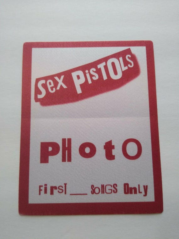 Sex Pistols Punk Rock Music Backstage Pass Original 1996 Reunion