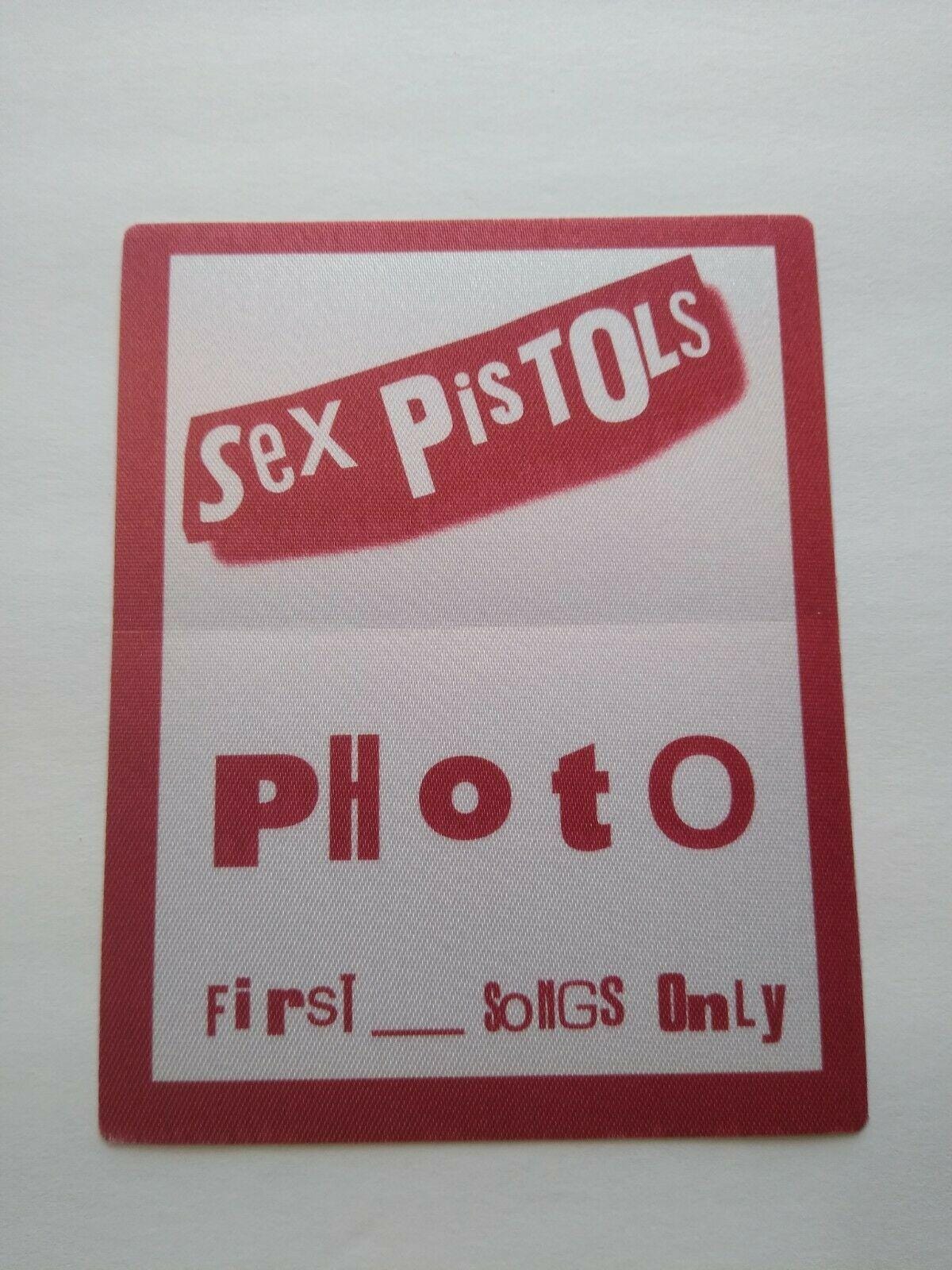 Sex Pistols Punk Rock Music Backstage Pass Original 1996 Reunion