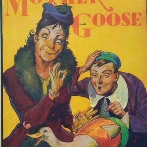 Mother Goose Theatre Show Mini Poster Print 1930&#39;s Original Lithograph Artwork Unique Gift
