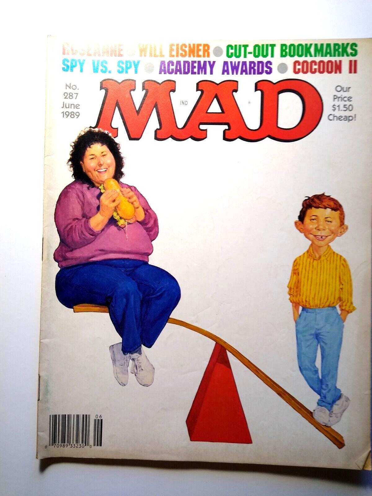 MAD Magazine June 1989 # 287 Roseanne Cocoon Movie TV Satire Comic