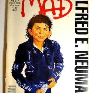 MAD マガジン 1988 年 3 月号 マイケル ジャクソン ロボコップ映画 悪い歌のパロディ No 277