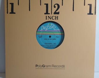 Kool and  The Gang Fresh 12" Single Record 1984 De-Lite R&B Soul 33 RPM Near Mint