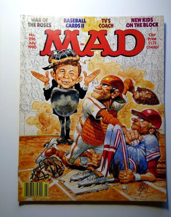 MAD Magazine July 1990 # 296 the War of the Roses Movie Coach TV