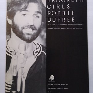Robbie Dupree Brooklyn Girls Sheet Music 1983 Pop Rock Roy Freeland B LaBounty Unique Gift