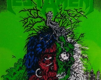 Testament Touring In Contempt 1990 Vintage Backstage Pass Original Heavy Metal Music Gift