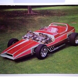 The Invader California Show Car Hot Rod Photo Custom Mod Racer Bob Reisner 1969 Unique Gift
