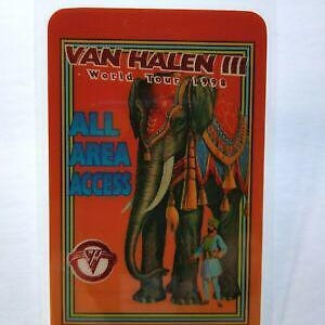 Van Halen III Backstage Pass Original Hard Rock Music Concert Event 1998 Eddie Unique Gift