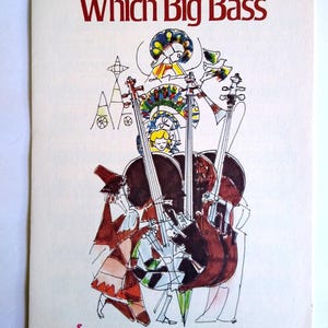Sheet Music Which Big Bass Kenneth Forster Vintage 1977 Pop Art Graphics SI Corp