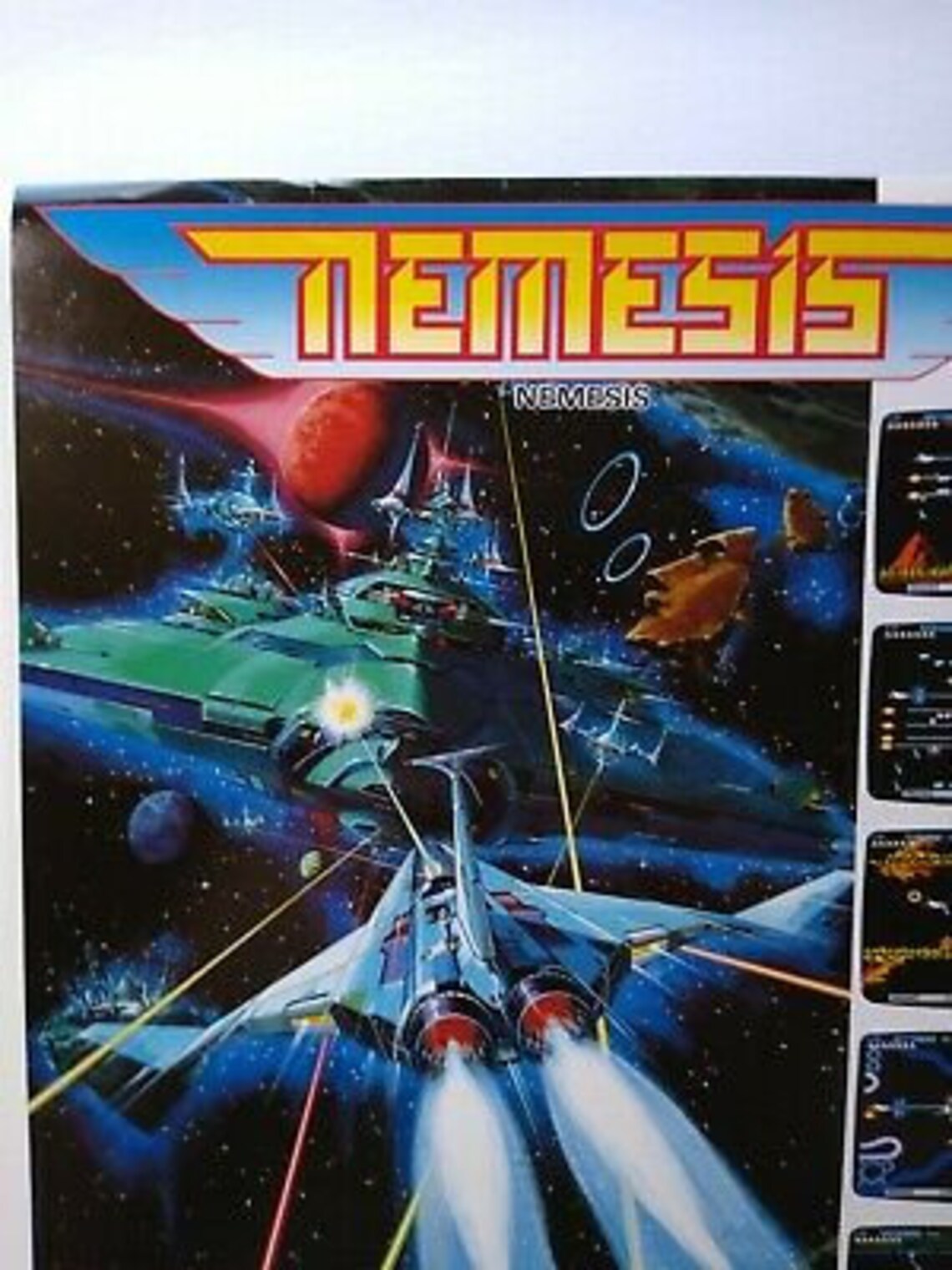 Konami Nemesis Arcade FLYER Original 1985 Video Game Japan | Etsy