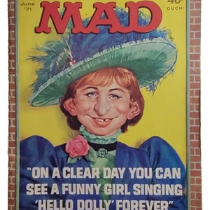MAD マガジン 1971 年 6 月号 #143 テレビ映画パロディ 風刺 ファニーガール バーブラ・ストライサンド ユニークなギフト