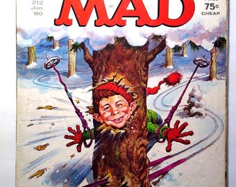 MAD Magazine Jan 1980 # 212 Alien Movie Taxi TV Show Parody Spoof Comic Humor