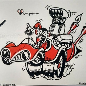 Carte postale Hot Rod B, voiture de sport à essence Monster, carte personnalisée Coop, voiture de course, pièce de monnaie, cadeau unique