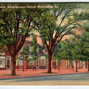 Section Affaires de la rue Duke of Gloucester, Williamsburg Virginia Linen 1949