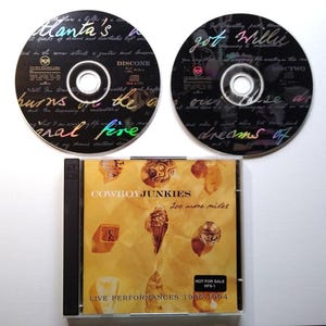 Cowboy Junkies 200 More Miles Live Performances 1985 - 1994 Blues Rock CD Promo