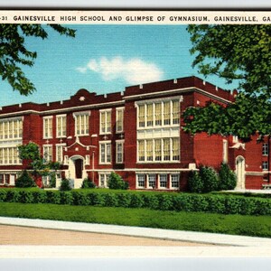 Carte postale pour lycée et gymnase Gainesville, Géorgie, cadeau unique en son genre