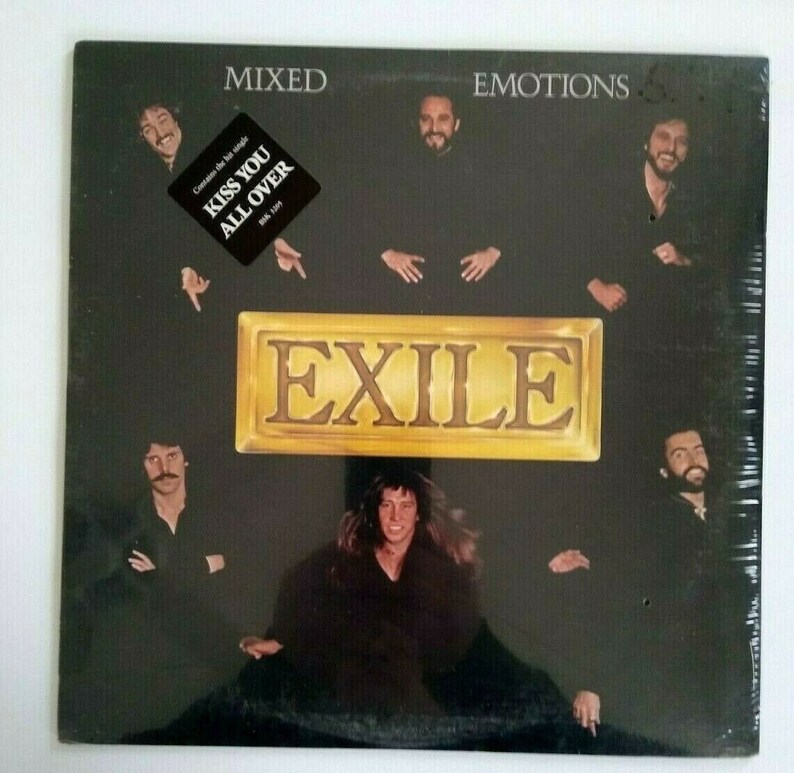 Exile Mixed Emotions Vinyl LP Record Album Hype Sticker Kiss Etsy