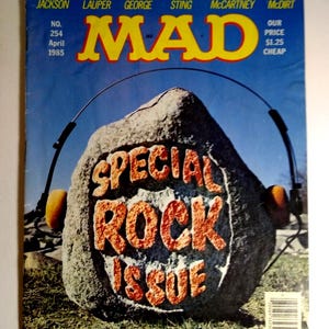 MAD マガジン 1985 年 4 月号 ミュージック ビデオ マイケル ジャクソン リップタイド TV パロディ 風刺 254