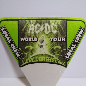 AC/DC Backstage Pass Ballbreaker World Tour Original 1996 Original Hard ...