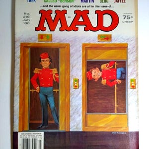MAD マガジン 1980 年 7 月号 ベンソン テレビ番組 風刺 スタートレック 映画 216