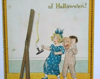 Vintage Halloween Postkarte: Tucks Oh The Joy Bliss Series, Fliegende Fledermaus