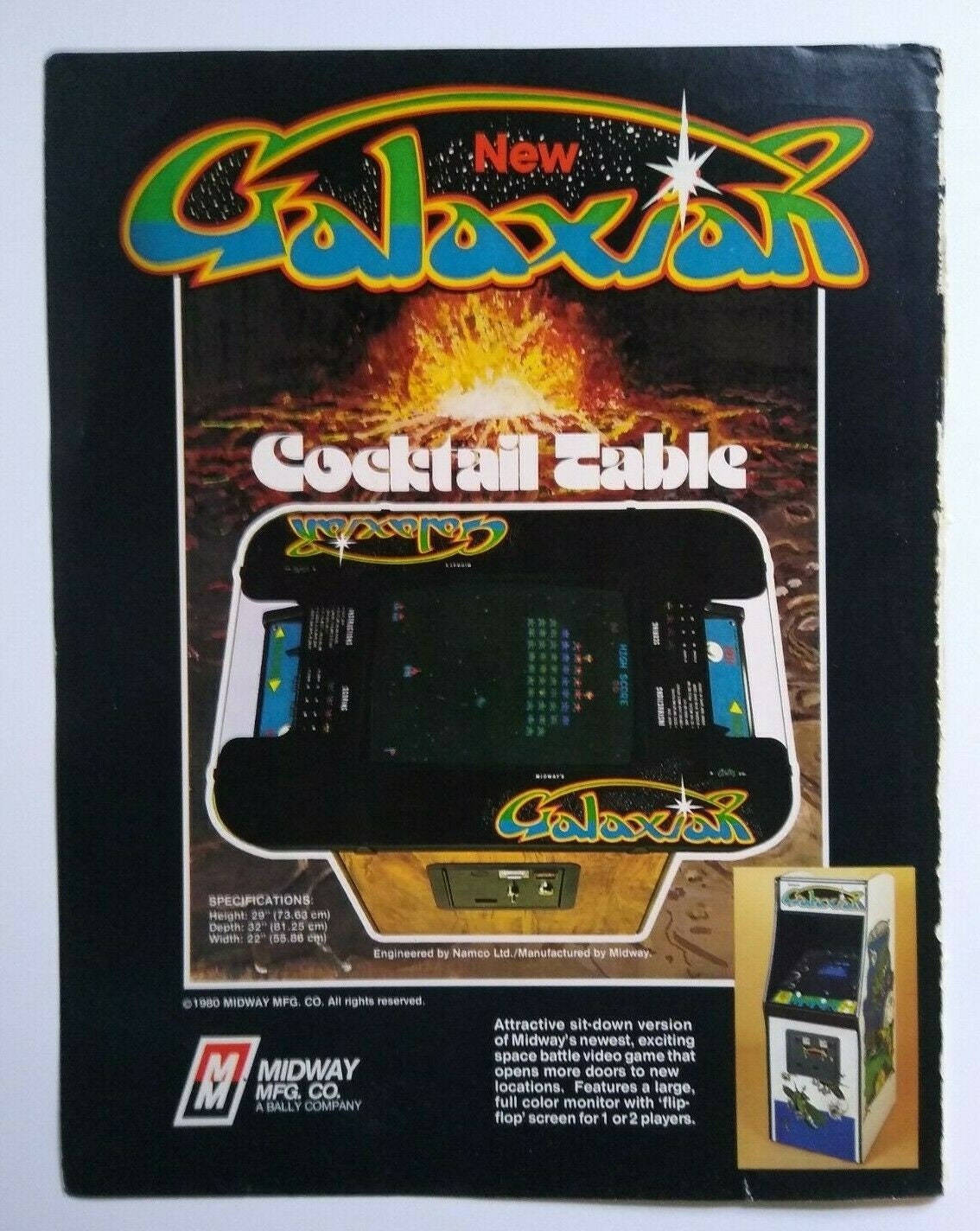 galaxian original arcade game for sale galaxian original arcade game for sale
