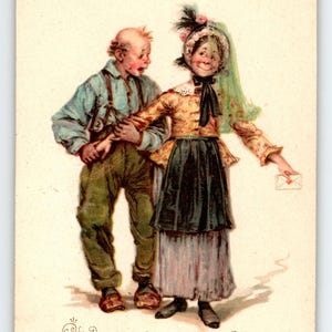 Frances Brundage 1909 Raphael Tuck Valentine Cartes postales série 1012 - Première chance