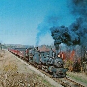 Railroad Postcard Canadian Pacific 136 Locomotive Steam Train Audio Visual RP533 Unique Gift