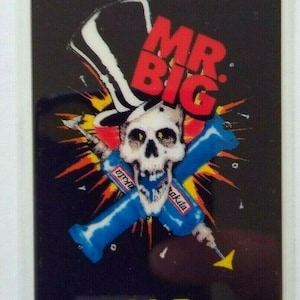 Mr Big Lean Into It VIP Backstage Pass Original 1991 Hard Rock Music Skull Drill Music Gift Unique Gift