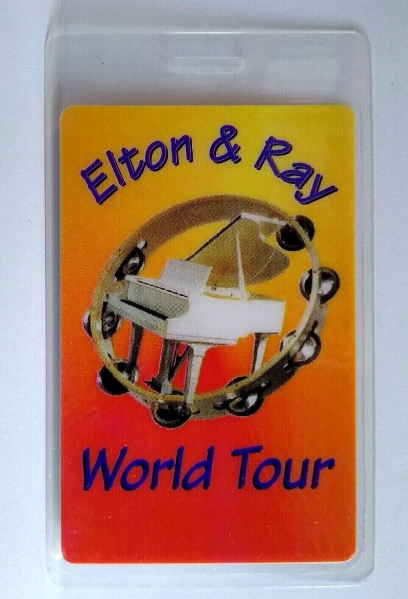 Elton John Ray Cooper Backstage Pass Original 1994 Pop Rock Piano ...