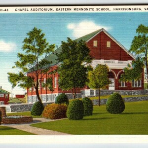 Chapel Auditorium Eastern Mennonite School Harrisonburg Virginie Carte postale Linge de maison Cadeau unique