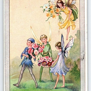 Believe In Fairies Postkarte Sprites Fantasy Rene Cloke Valentine & Sons Postkarte