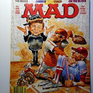 MAD マガジン 1990 年 7 月号 #296 薔薇戦争 映画コーチ TV 風刺 NKOTB