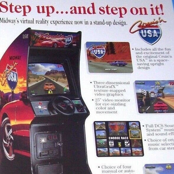 Cruis'n USA Arcade Cabinet