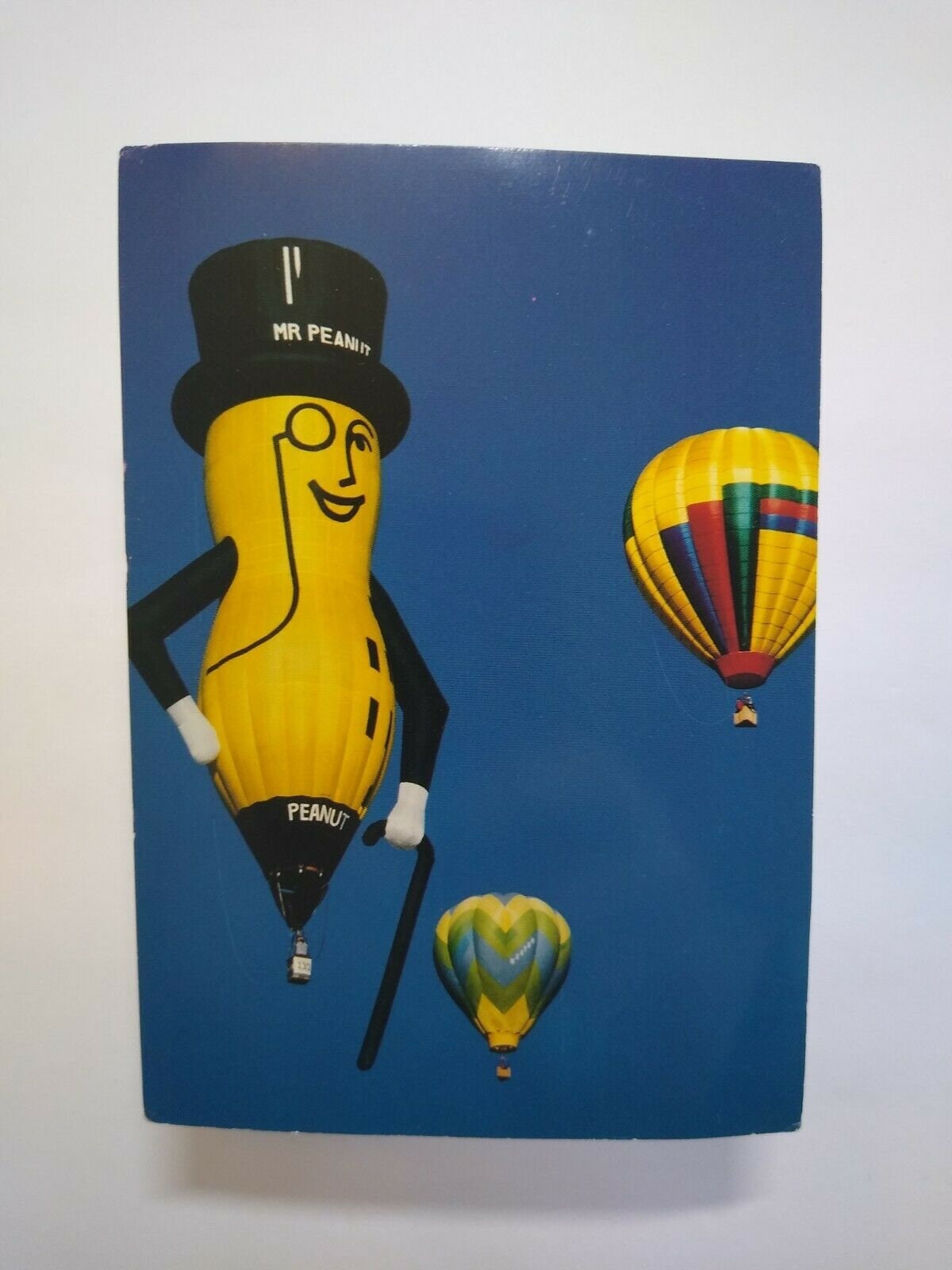 Mr Peanut Postcard Original Planters Peanuts Hot Air Balloon Etsy