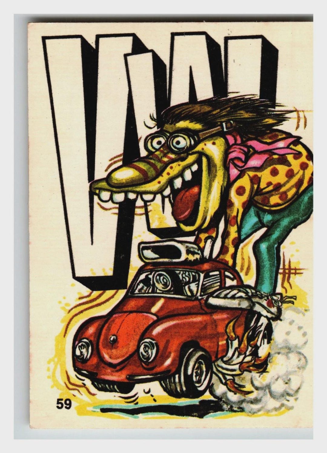 Odd Rods Banzai Fantastic Odd Rods Vintage VW Volkswagen Beetle Hot Rod Monster Cartoon ...